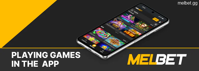 How to play using the Melbet app