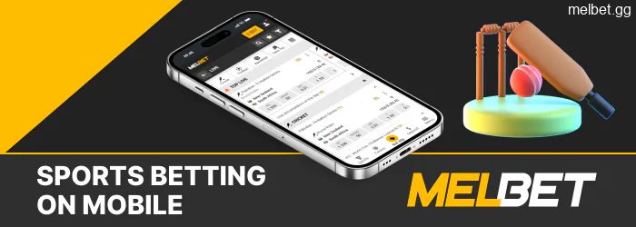 Sports betting with Melbet mobile app