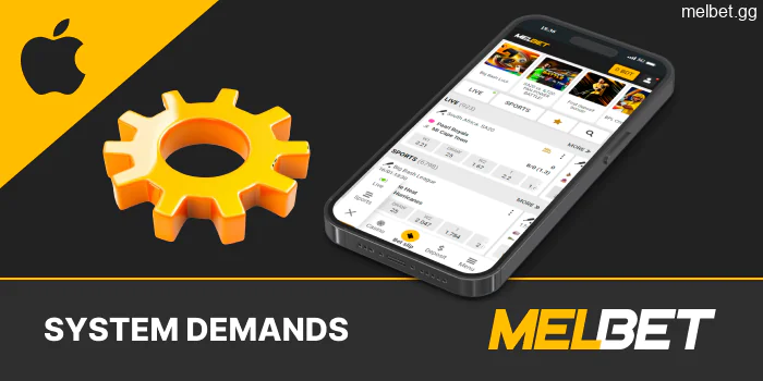 System requirements of the Melbet app for iOS