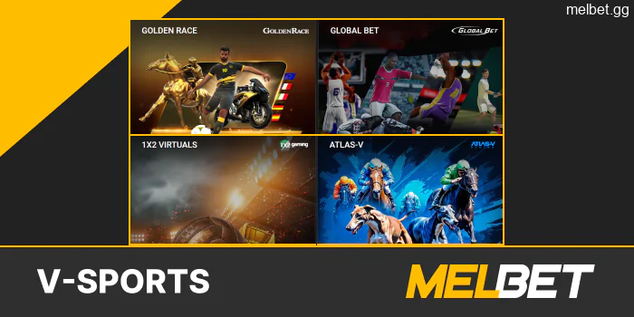 V-sports betting on the Melbet website