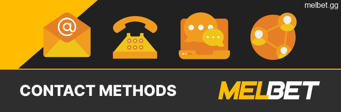 Contact methods of Melbet for players