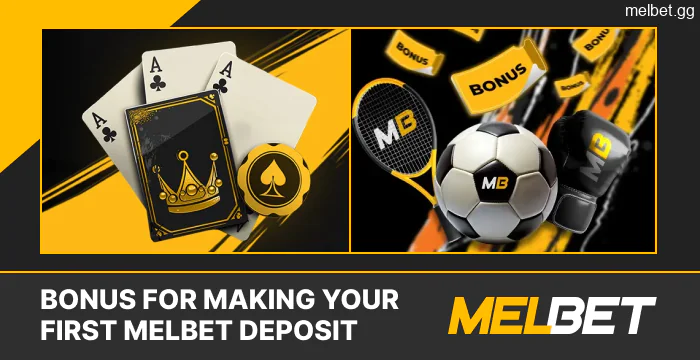 First deposit bonus at Melbet